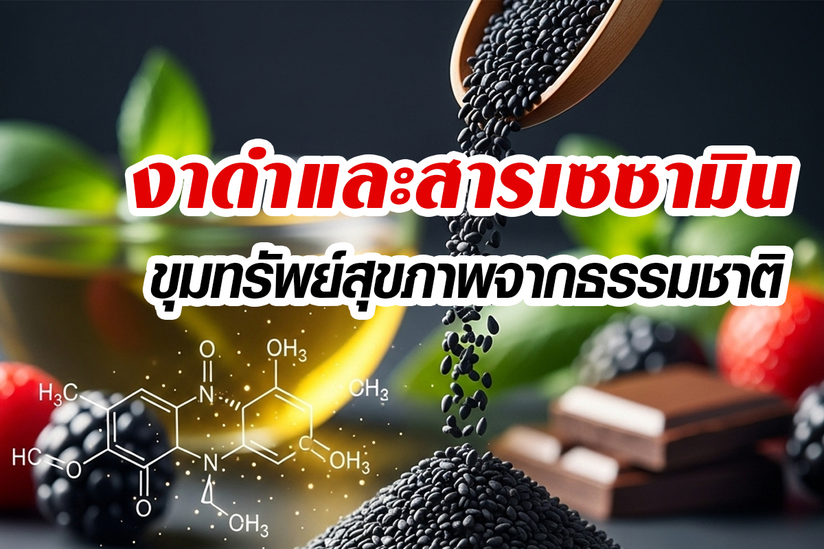 งาดำสกัดเย็นและสารเซซามิน งาดำสกัดเย็นและสารเซซามิน