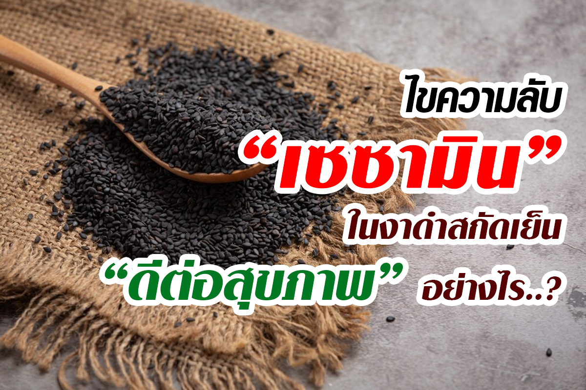 เซซามินในงาดำ_ดีต่อสุขภาพอย่างไร เซซามินในงาดำ_ดีต่อสุขภาพอย่างไร